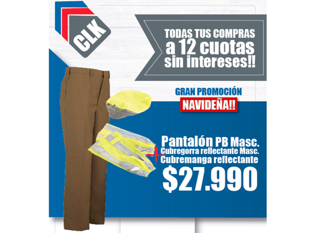 Cubre manga reflectante + pantalón PB masc + cubre gorra reflectante masc